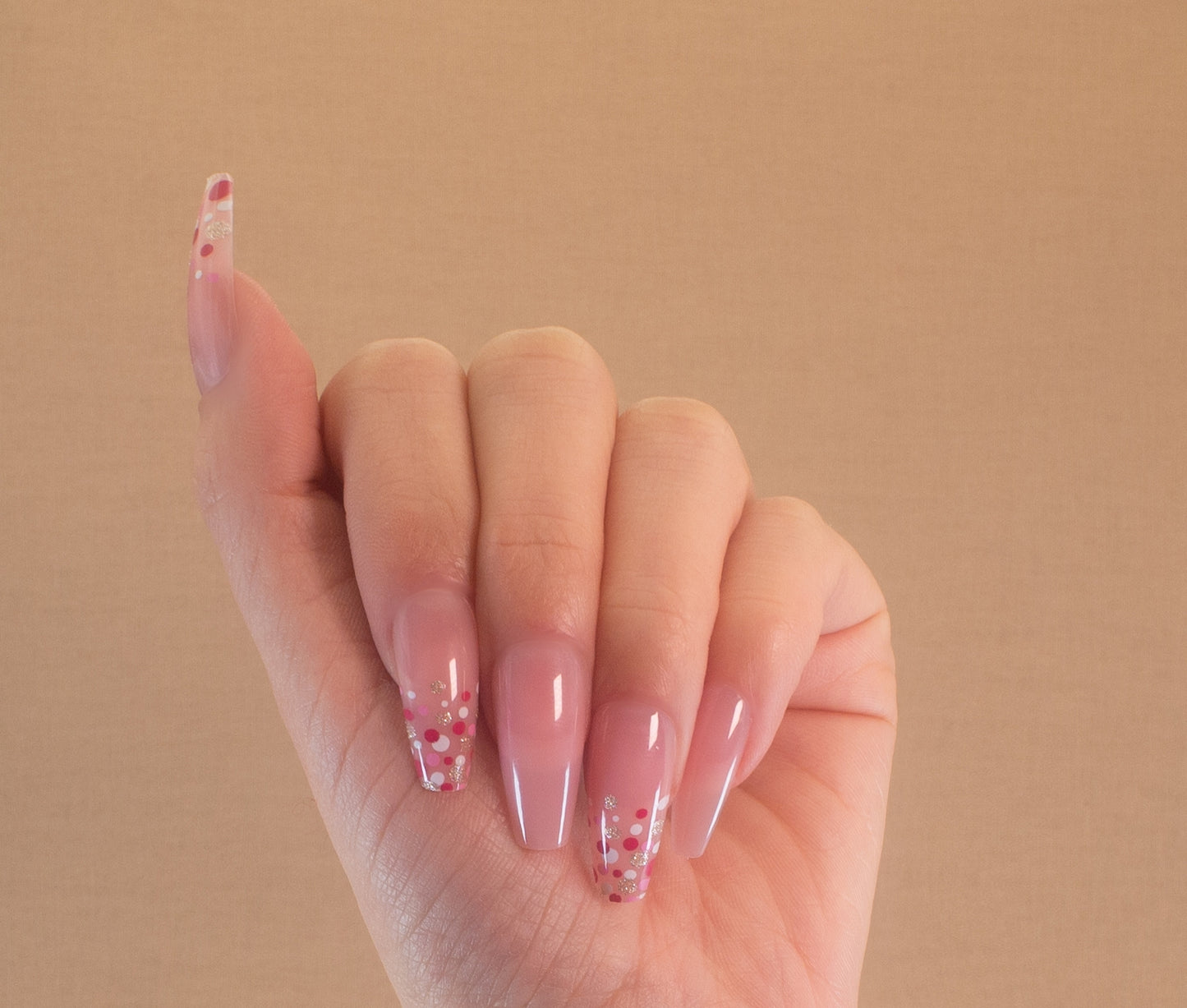 PressMe!  — Polka Dot Pinkies (30pcs)